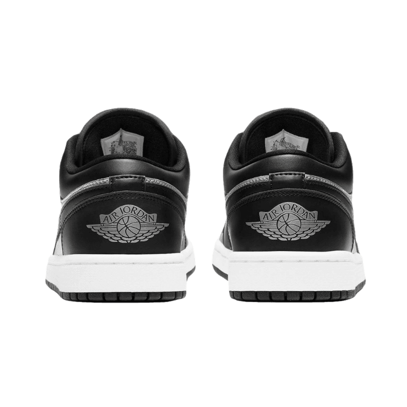 Tênis Air Jordan 1 Low "Black Metallic Silver" Preto / Cinza