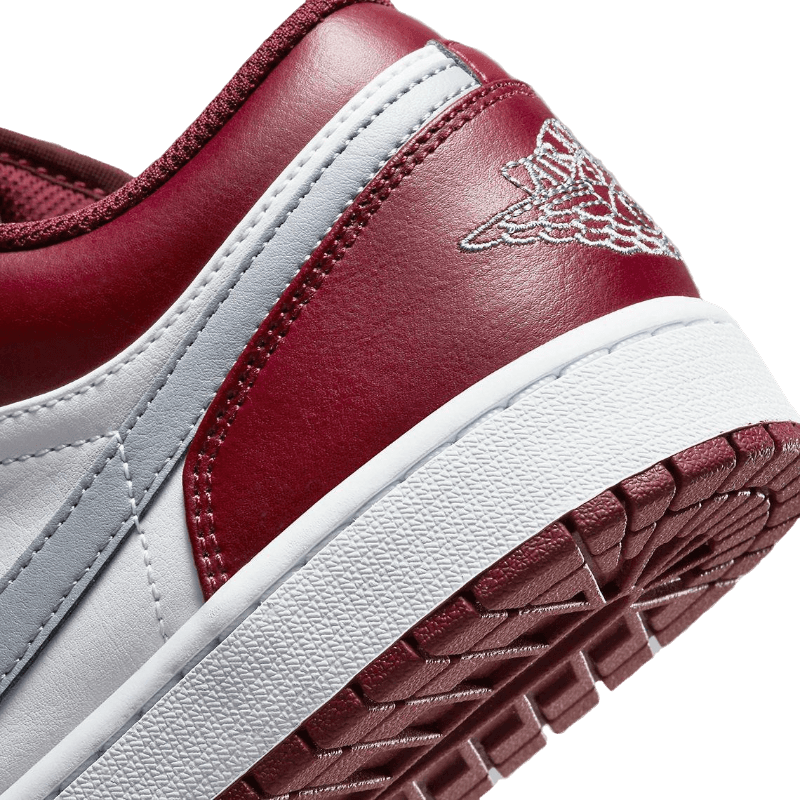 Tênis Air Jordan 1 Low "Bordeaux" Vinho / Branco