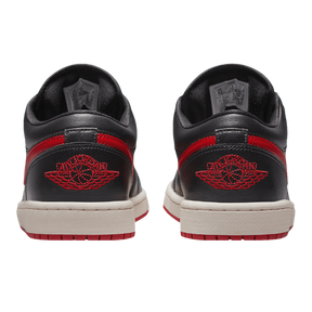 Tênis Air Jordan 1 Low "Bred Sail" Preto / Vermelho
