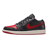 Tênis Air Jordan 1 Low "Bred Sail" Preto / Vermelho