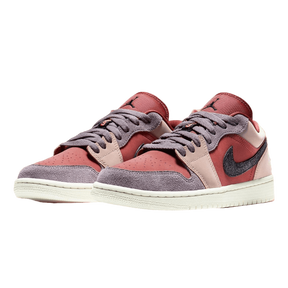 Tênis Air Jordan 1 Low "Canyon Rust" Rosa / Vermelho
