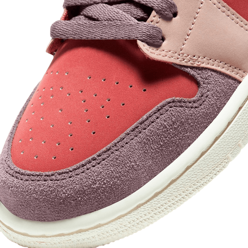 Tênis Air Jordan 1 Low "Canyon Rust" Rosa / Vermelho