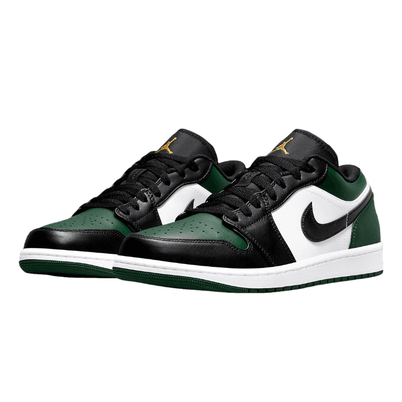 Tênis Air Jordan 1 Low "Green Toe" Preto / Verde