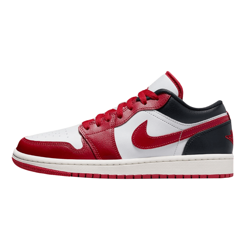 Tênis Air Jordan 1 Low "White Gym Red" Masculino Vermelho