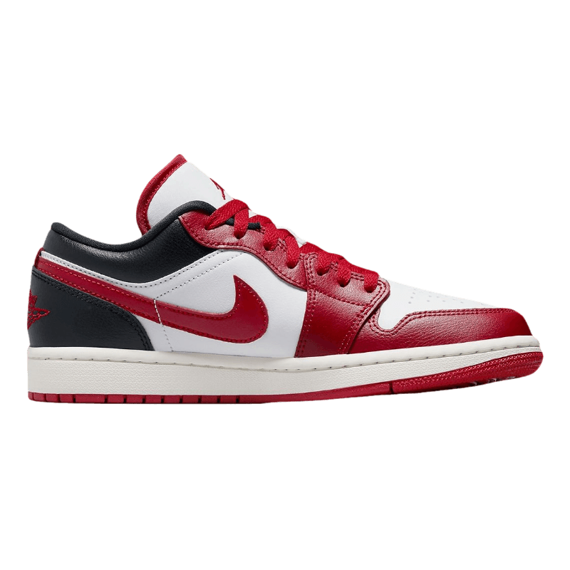 Tênis Air Jordan 1 Low "White Gym Red" Masculino Vermelho