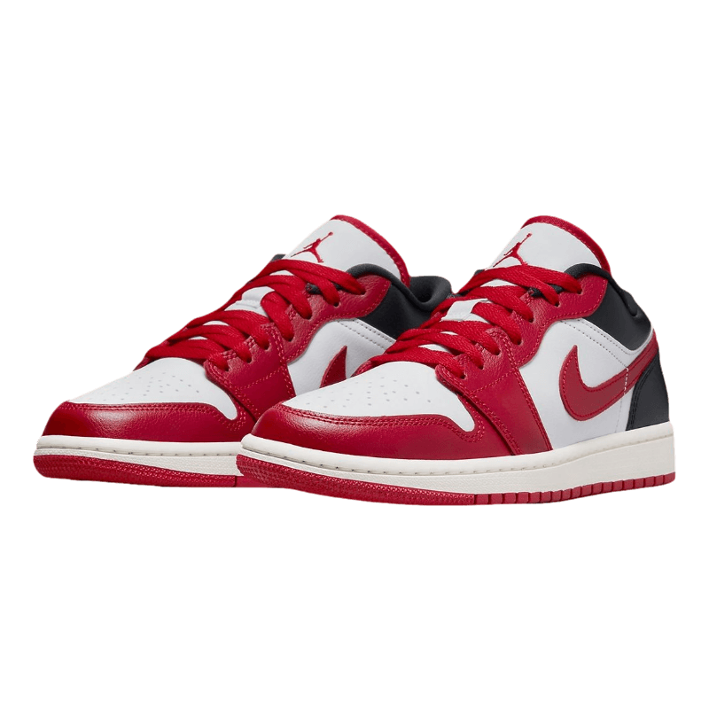 Tênis Air Jordan 1 Low "White Gym Red" Masculino Vermelho