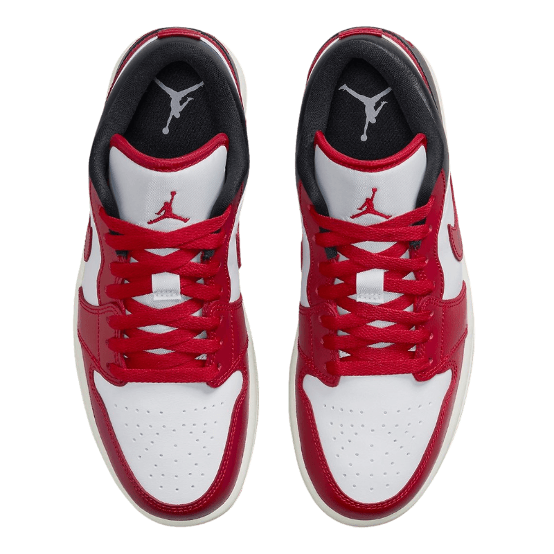 Tênis Air Jordan 1 Low "White Gym Red" Masculino Vermelho
