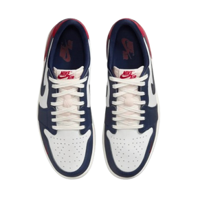 Tênis Air Jordan 1 Low "Gym Red & Midnight Navy" Vermelho / Azul