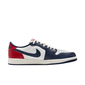Tênis Air Jordan 1 Low "Gym Red & Midnight Navy" Vermelho / Azul