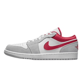 Tênis Air Jordan 1 Low "Light Smoke Grey Red" Cinza / Vermelho