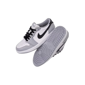 Tênis Air Jordan 1 Low "OG Barons Wolf Grey and White" Cinza