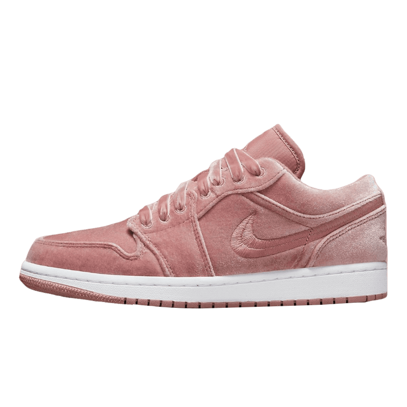 Tênis Air Jordan 1 Low "Pink Velvet" Rosa