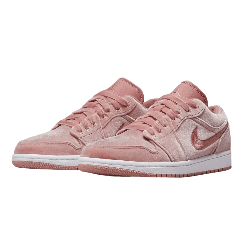 Tênis Air Jordan 1 Low "Pink Velvet" Rosa