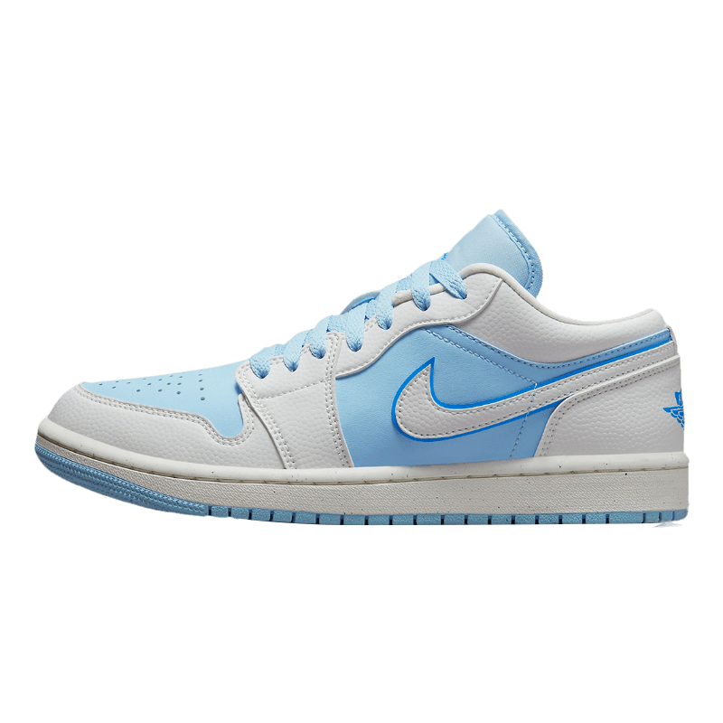 Tênis Air Jordan 1 Low "Reverse Ice Blue" Branco / Azul