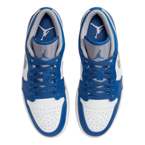 Tênis Air Jordan 1 Low "True Blue" Azul / Cinza