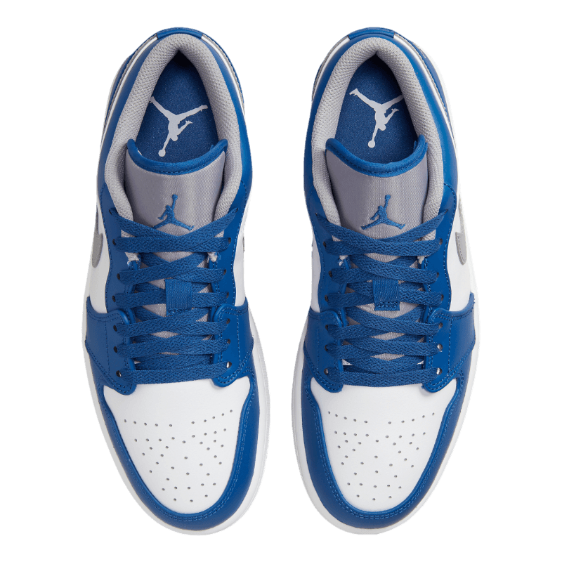 Tênis Air Jordan 1 Low "True Blue" Azul / Cinza