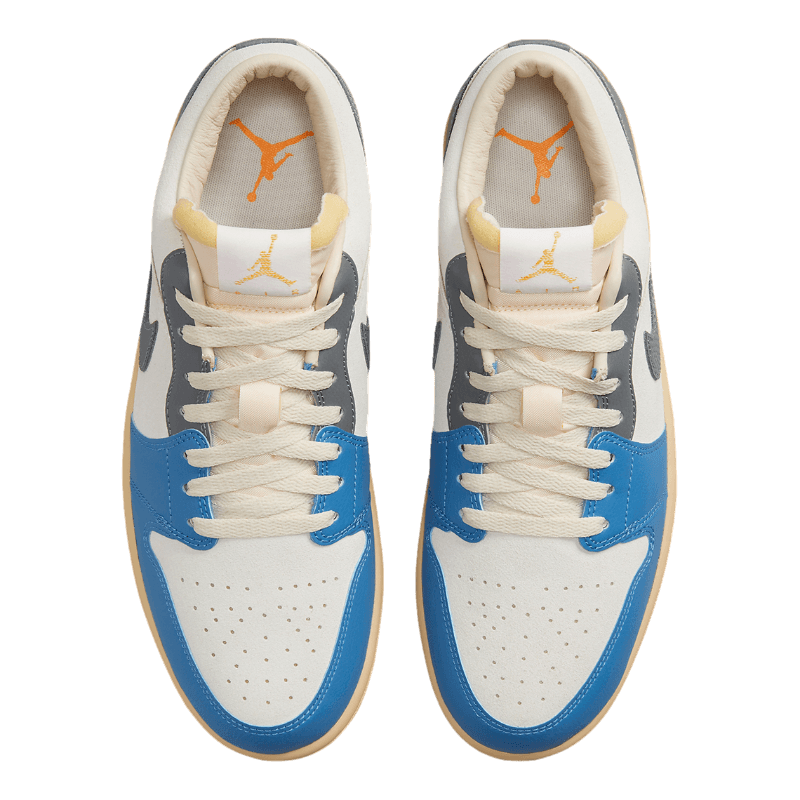 Tênis Air Jordan 1 Low "Vintage UNC Grey" Masculino Azul / Cinza