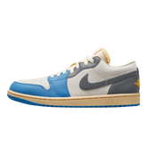 Tênis Air Jordan 1 Low "Vintage UNC Grey" Masculino Azul / Cinza