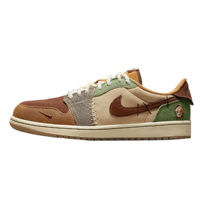 Tênis Air Jordan 1 Low "Voodoo Flax and Oil Green" Masculino