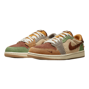 Tênis Air Jordan 1 Low "Voodoo Flax and Oil Green" Masculino