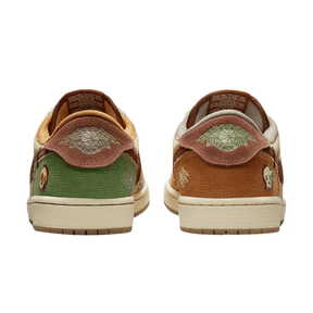 Tênis Air Jordan 1 Low "Voodoo Flax and Oil Green" Masculino