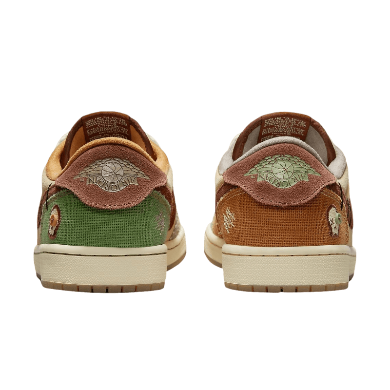 Tênis Air Jordan 1 Low "Voodoo Flax and Oil Green" Masculino