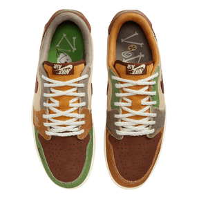 Tênis Air Jordan 1 Low "Voodoo Flax and Oil Green" Masculino