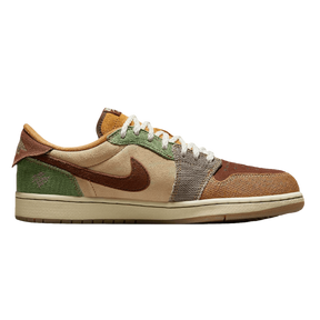 Tênis Air Jordan 1 Low "Voodoo Flax and Oil Green" Masculino