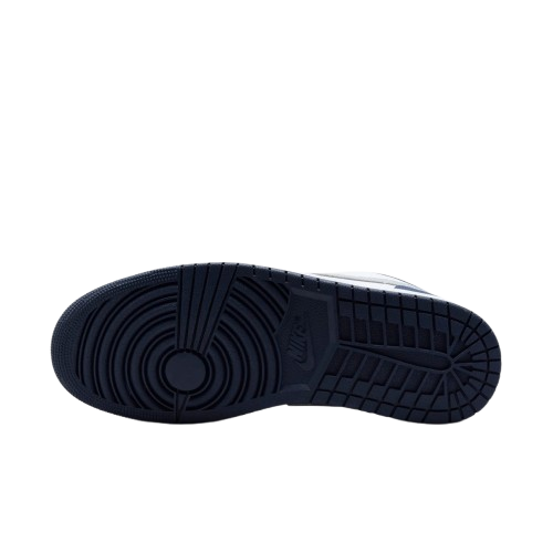 Tênis Air Jordan 1 Low "White Midnight Navy Wolf Grey" Masculino Azul