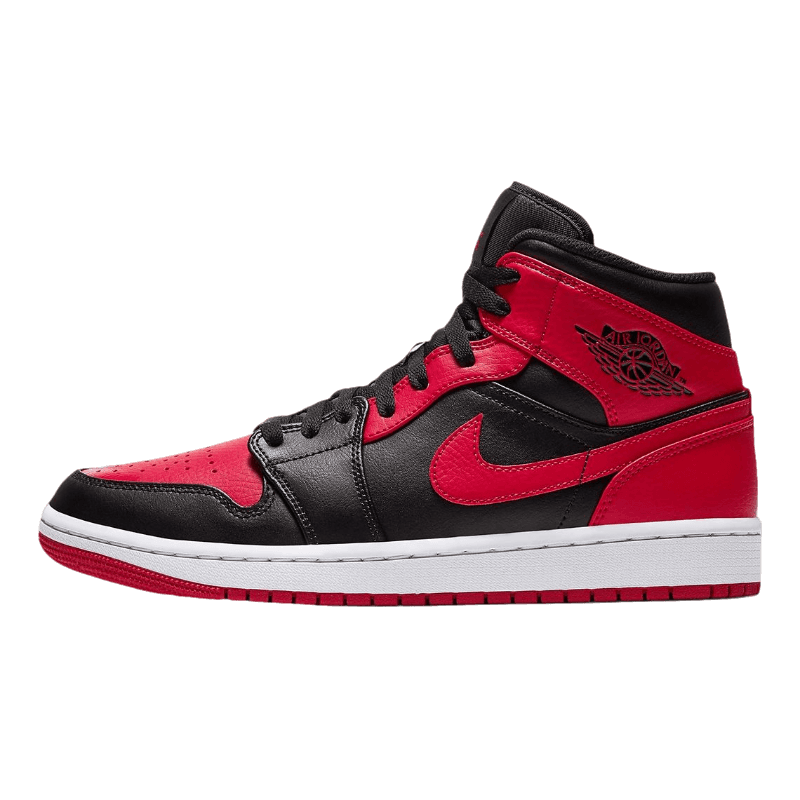 Tênis Air Jordan 1 Mid "Banned" Vermelho / Preto
