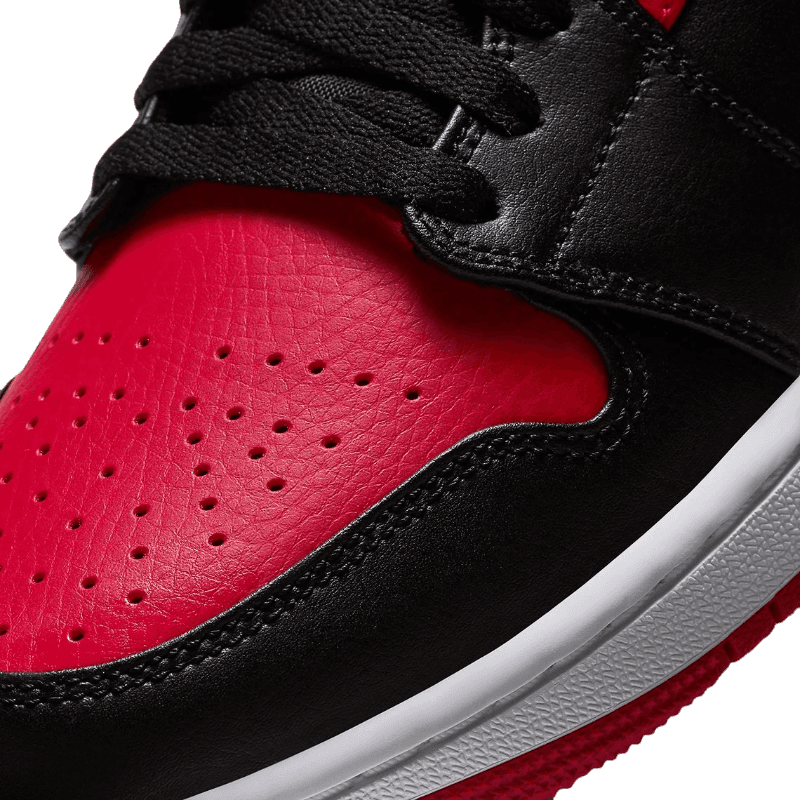 Tênis Air Jordan 1 Mid "Banned" Vermelho / Preto