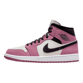 Tênis Air Jordan 1 Mid "Berry Pink" Feminino Rosa