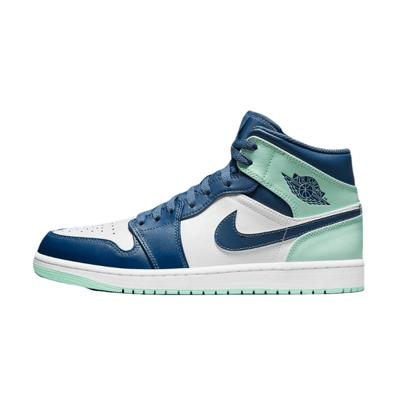 Tênis Air Jordan 1 Mid "Blue Mint" Feminino Azul / Verde