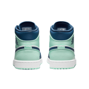 Tênis Air Jordan 1 Mid "Blue Mint" Feminino Azul / Verde