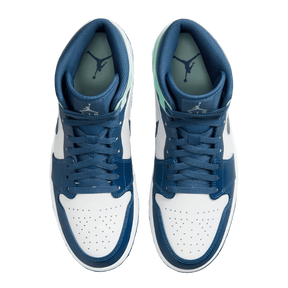 Tênis Air Jordan 1 Mid "Blue Mint" Feminino Azul / Verde