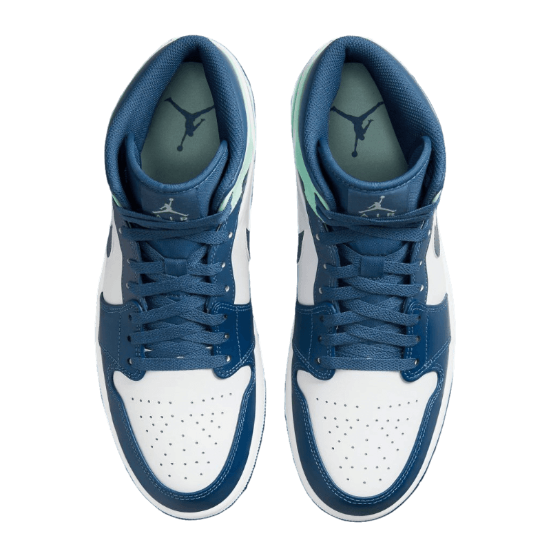 Tênis Air Jordan 1 Mid "Blue Mint" Feminino Azul / Verde