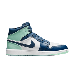 Tênis Air Jordan 1 Mid "Blue Mint" Feminino Azul / Verde