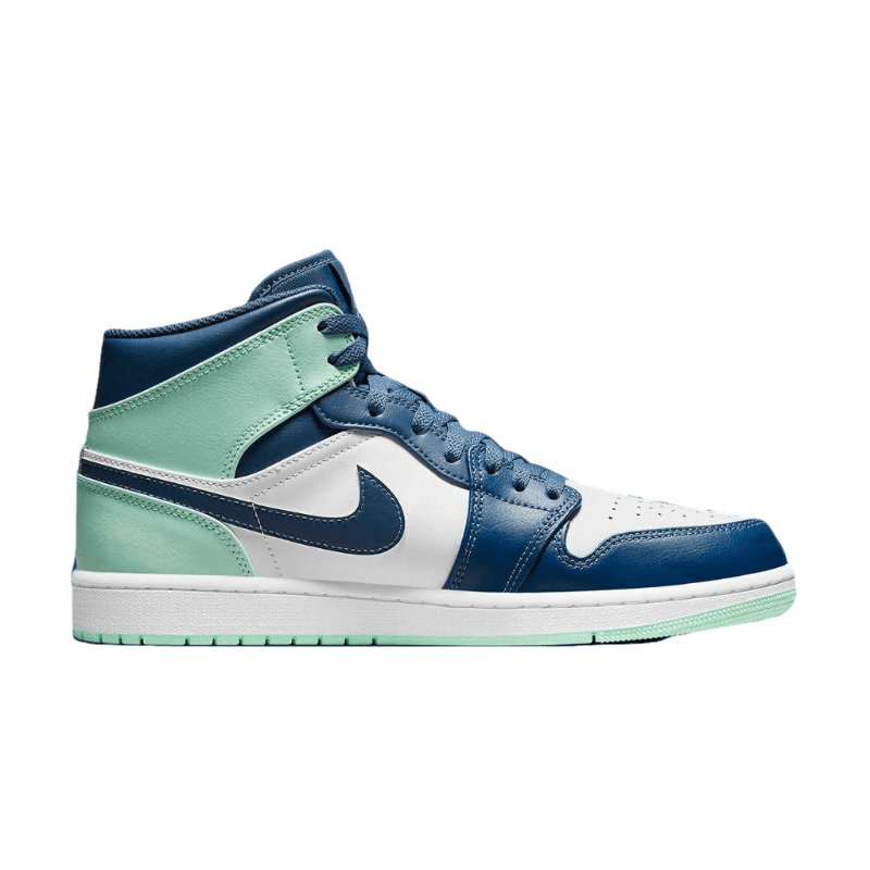Tênis Air Jordan 1 Mid "Blue Mint" Feminino Azul / Verde