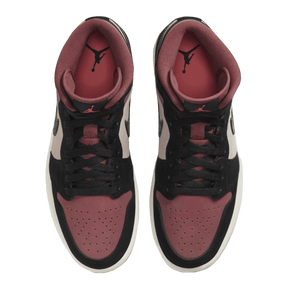 Tênis Air Jordan 1 Mid "Canyon Rust" Feminino Rosa / Preto