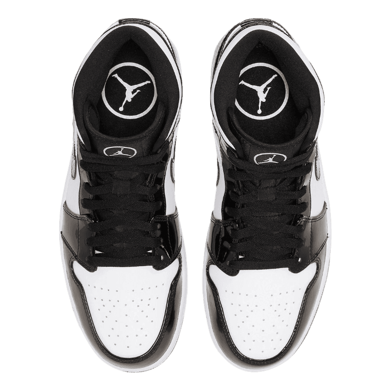 Tênis Air Jordan 1 Mid "Carbon Fiber" Preto / Branco