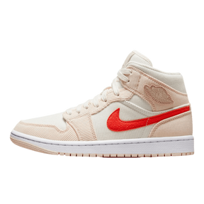 Tênis Air Jordan 1 Mid "Corduroy Sail" Feminino