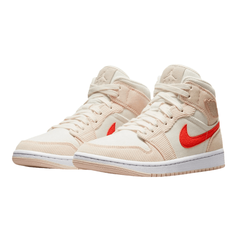 Tênis Air Jordan 1 Mid "Corduroy Sail" Feminino