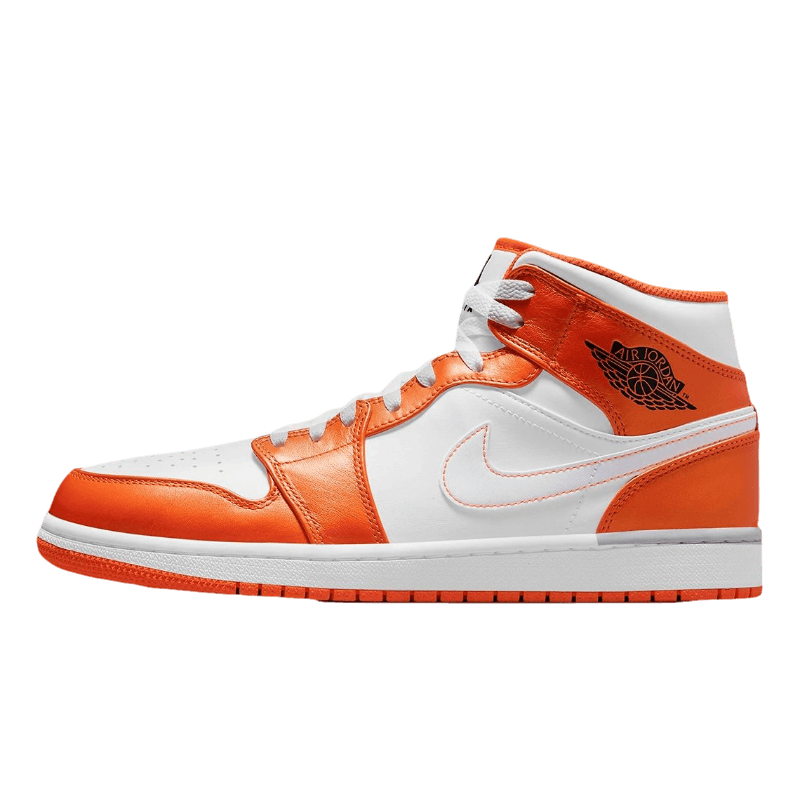 Tênis Air Jordan 1 Mid "Electro Orange" Laranja