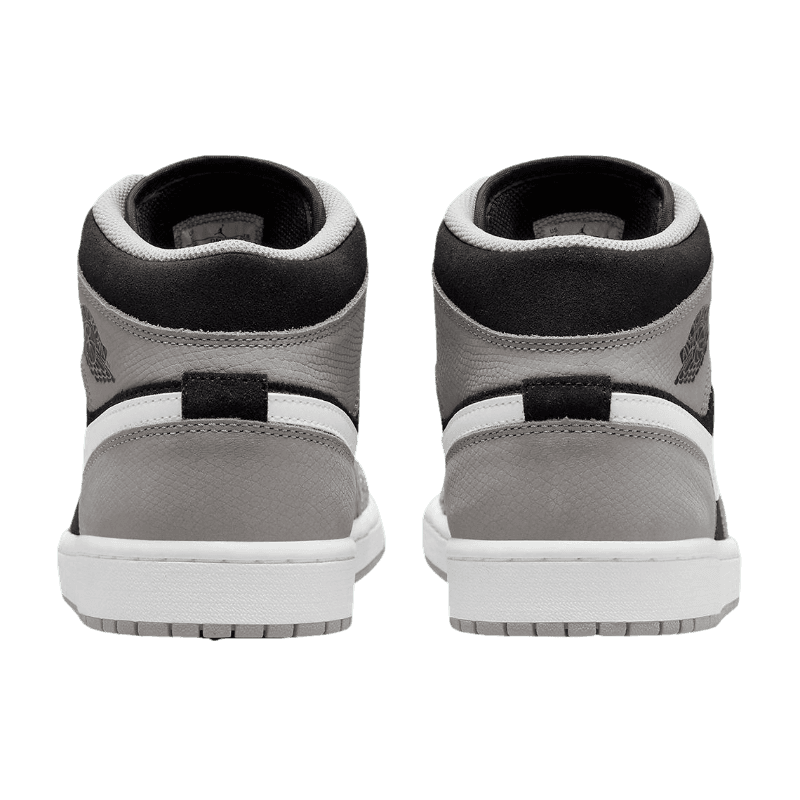 Tênis Air Jordan 1 Mid "Elephant Print" Masculino Cinza / Preto