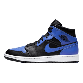 Tênis Air Jordan 1 Mid "Hyper Royal" Preto / Azul