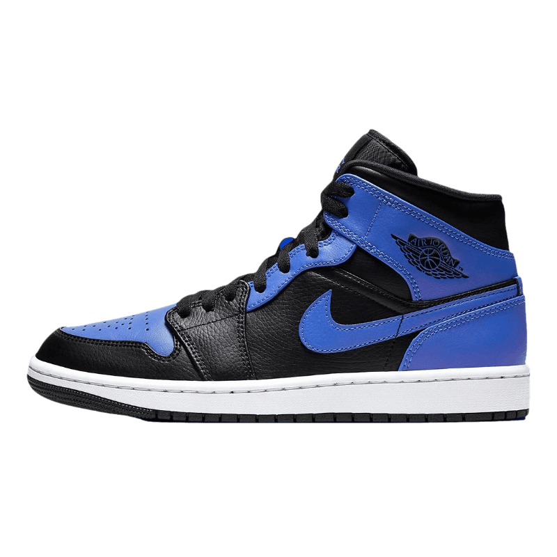 Tênis Air Jordan 1 Mid "Hyper Royal" Preto / Azul