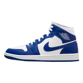 Tênis Air Jordan 1 Mid "Kentucky Blue" Feminino Azul / Branco
