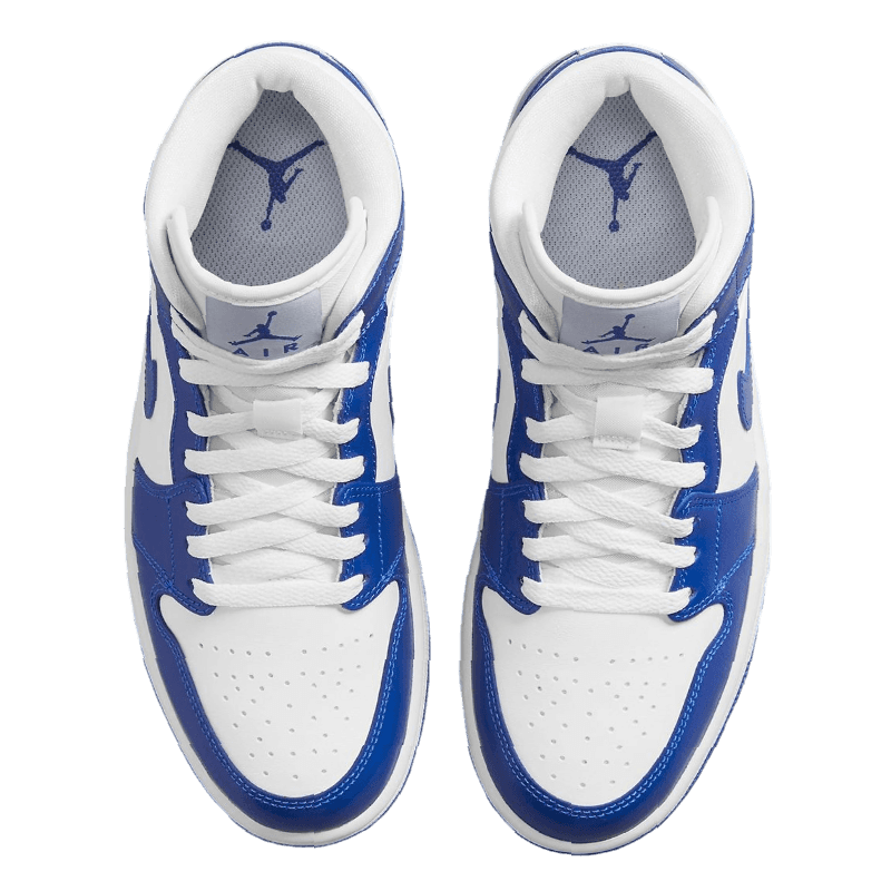 Tênis Air Jordan 1 Mid "Kentucky Blue" Feminino Azul / Branco
