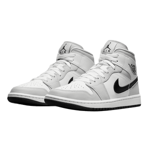 Tênis Air Jordan 1 Mid "Light Smoke Grey" Feminino Cinza