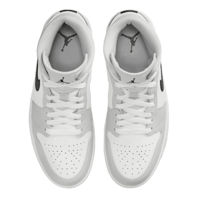 Tênis Air Jordan 1 Mid "Light Smoke Grey" Feminino Cinza